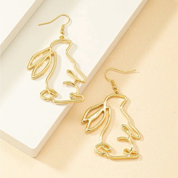 Cartoon Rabbit Drop Earrings - Picture 3 of 6